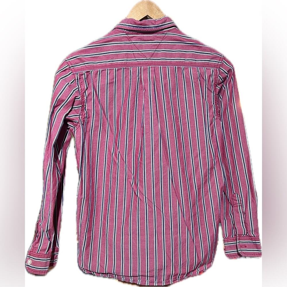 Tommy Hilfiger boys long sleeve button up size medium 12/14 EUC - Picture 2 of 3